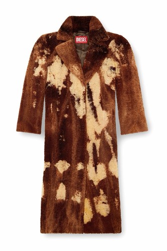 Diesel brown faux fur - brown,