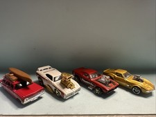 4 Hotwheels Bundle 68 Corvette Pontiac Gto judge Roger Dodger 59 Chevy Wagon Car