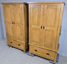  Oak  2x  Wardrobe DELIVERY TAKES UPTO 7 To 10 DAYS