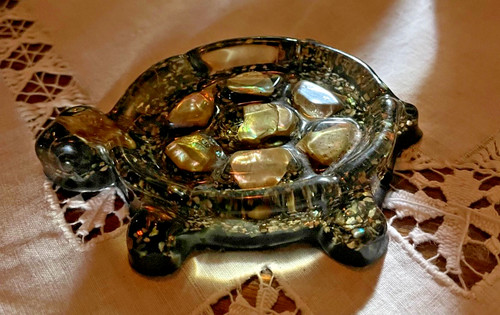 Vintage shellart turtle - vintage,