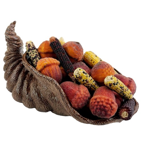 Vintage cornucopia centerpiece - cornucopia,