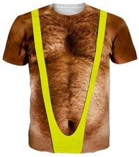 Funny Hairy Chest Graphic T