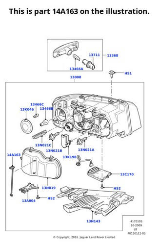 Land rover retainer - land,