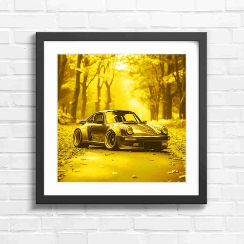 Dark sports car - sports, forest