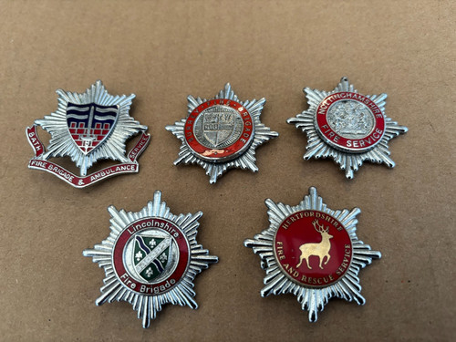 Fire brigade cap badges - cap,