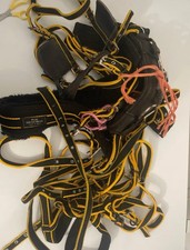 Pony Driving Harness Nylon Mustard And Black Worn But Still Good Condition