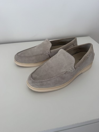 Mens zara stone loafers - stone, size