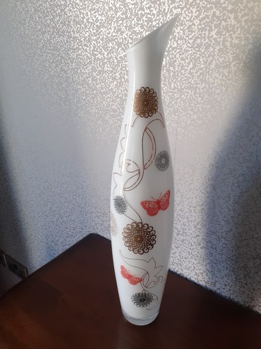 Goebel red butterfly glass - goebel,