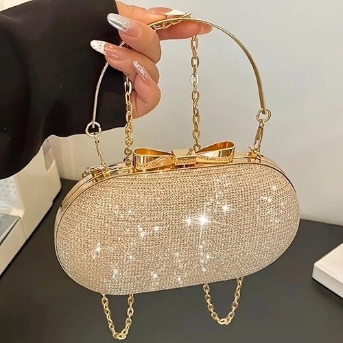 Women sequined clutch bag - women's,