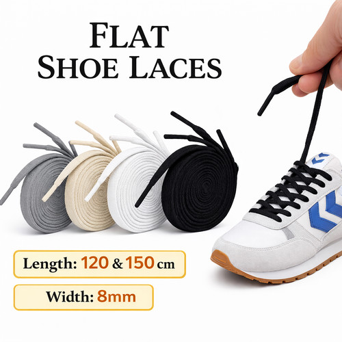 Flat shoe laces - laces, for