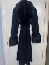Ladies Black Wool style Coat