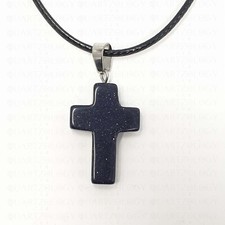 Cross Necklace Quartz Crystal