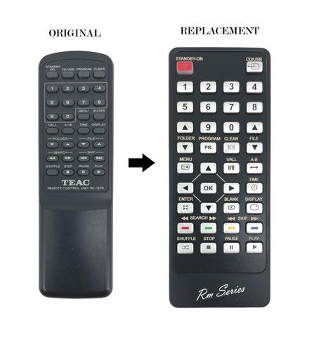 Replacement remote control for - control,
