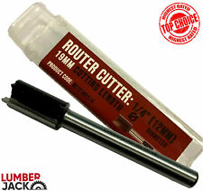 Router Cutter 1/4" Shank 12mm x 19mm Twin Flute TCT Bit for Hinge Lock Jig TR12