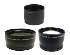 58mm 2.2x Telephoto and 0.43x