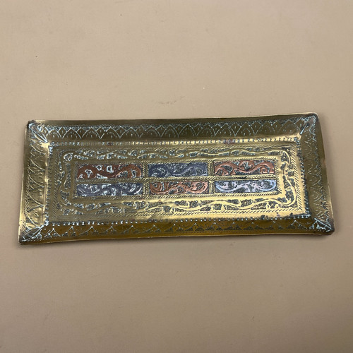 Antique metal gold indian - metal,