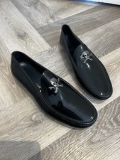 Sold out Vivienne Westwood men’s black PVC rubber skull loafers Size 44 UK10