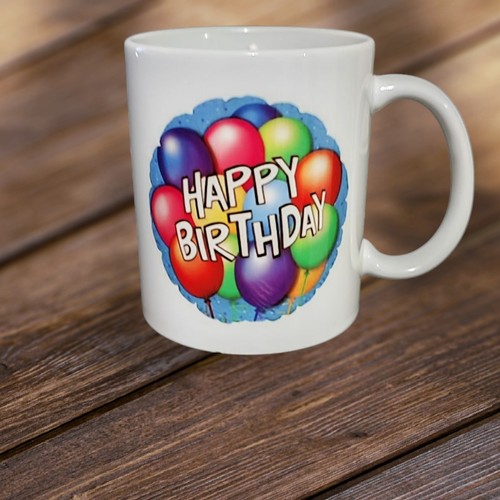 Happy birthday mug - happy, mug,