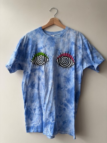 Crazy eyes hand painted - , tie