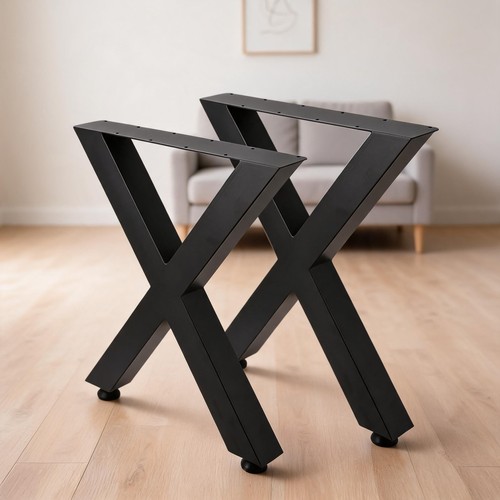 Pair metal table legs - legs, x