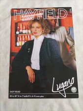 1980s Hayfield Lugano Mohair Evening Jacket Vintage Knitting Pattern 2296