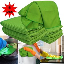 Cleaning Cloth Microfibre Towel Home Kitchen Car Wash Spotless Shine XL 6PC