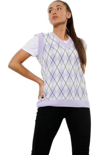 Womens knitted argyle - womens,