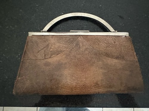 Vintage clutch snakeskin