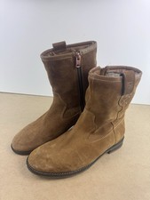 Superdry suede boots brown zip - boots,