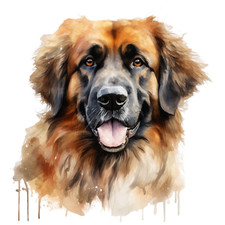 6x 18x18 cm Leonberger car