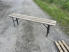 Vintage wooden bench - wooden, up