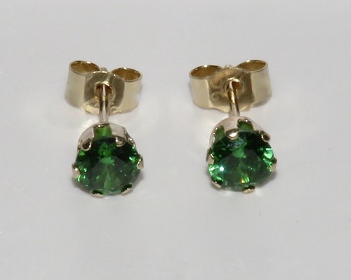 9ct yellow gold 4mm simulated - 9ct,