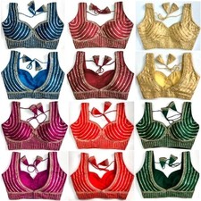 Saree Blouse Readymade Designer Sari Choli Indian Party Wear Bollywood Dress