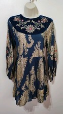 Zara navy blue velvet - blue,