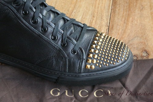 Gucci black leather gold - leather,