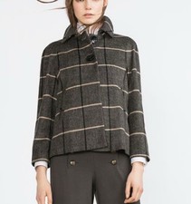 Zara Womens Short Coat XS Gray