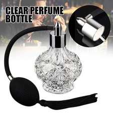 Crystal Perfume Vintage Bottle 80ml Spray Atomizer Bulb Empty Refillable UK