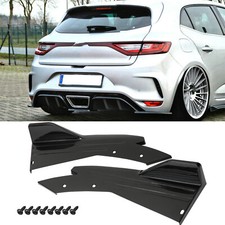 For Renault Megane MK3 Rear Bumper Gloss Spoiler Splitter Sport Diffuser Lips