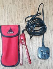 Corioliss Mini Flat Iron 633 Hair Straightener + Travel Pouch Red Leopard Print