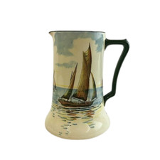 Royal Doulton Ships Large Jug D2872 Early 20th Century Sailing Boats