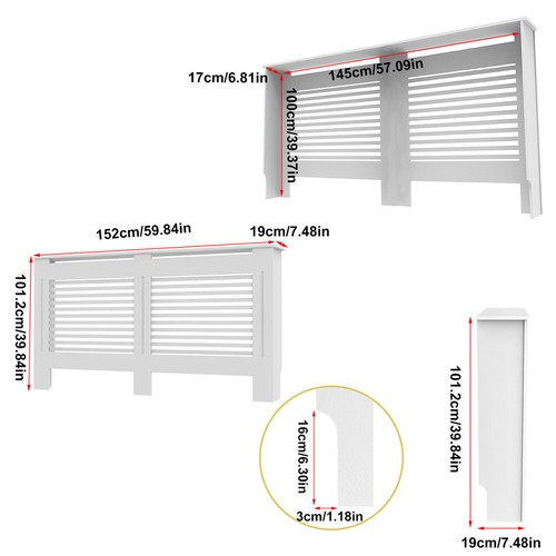 Extra tall white radiator - extra,