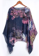 Lagenlook Chiffon Blouse Plus