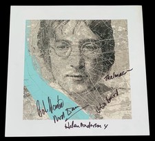 SIGNED THE BEATLES JOHN LENNON