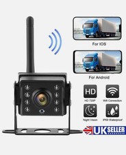 Wireless Car Truck RV Trailer Rear View Backup Camera WiFi CCTV For iOS/Android