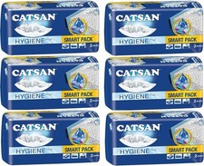 12 Catsan Hygiene Smart Pack Inlays Cat Litter Dust Free Litter Tray Liners 2x6