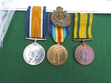WW 1 TRIO VICTORY/WAR MEDAL