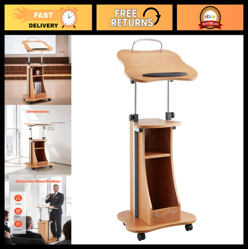 Portable wooden lectern stand - portable,