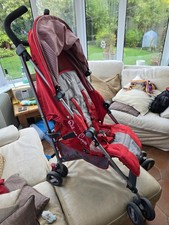Silver Cross Zest Stroller Red Pram Pushchair