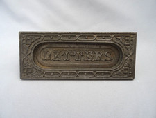 Antique KENRICK No.39 Cast Iron Letterbox - vintage old victorian Letters post