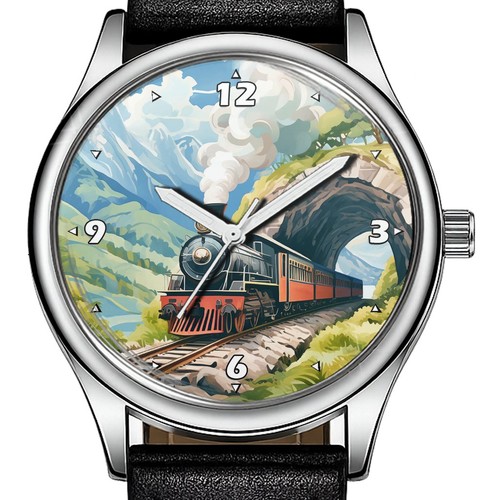 Steam train countryside - steam,